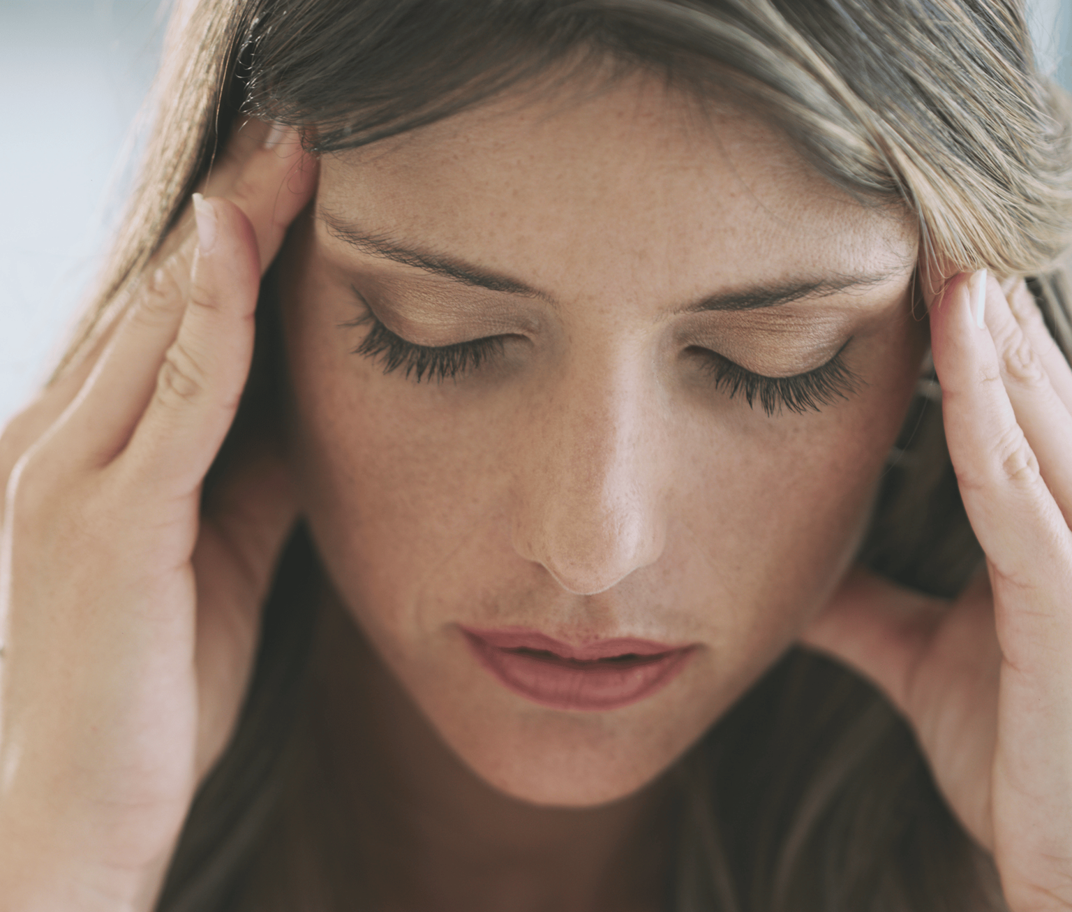 Gestresste vrouw / Femme stressée